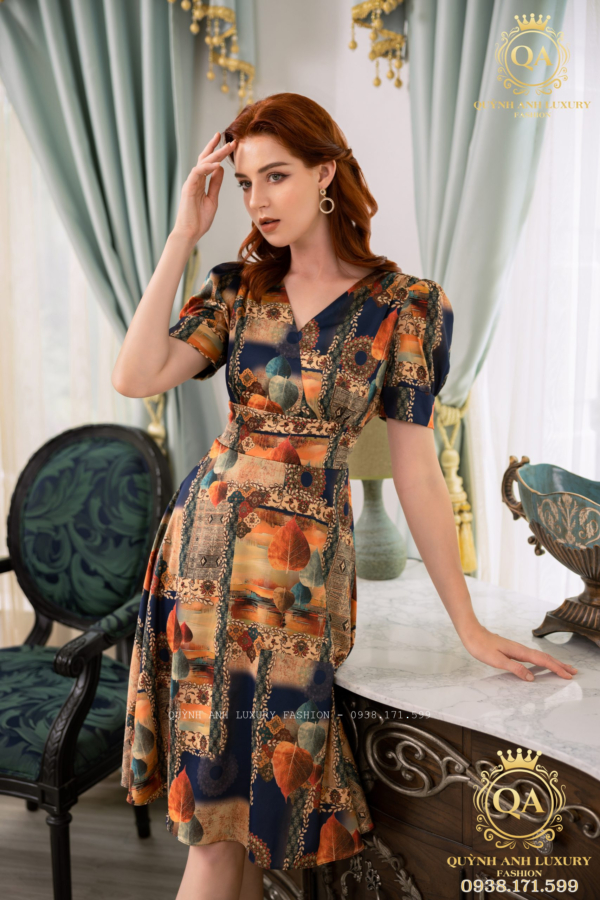 Đầm Xòe Lụa Luxury Vivian Dress