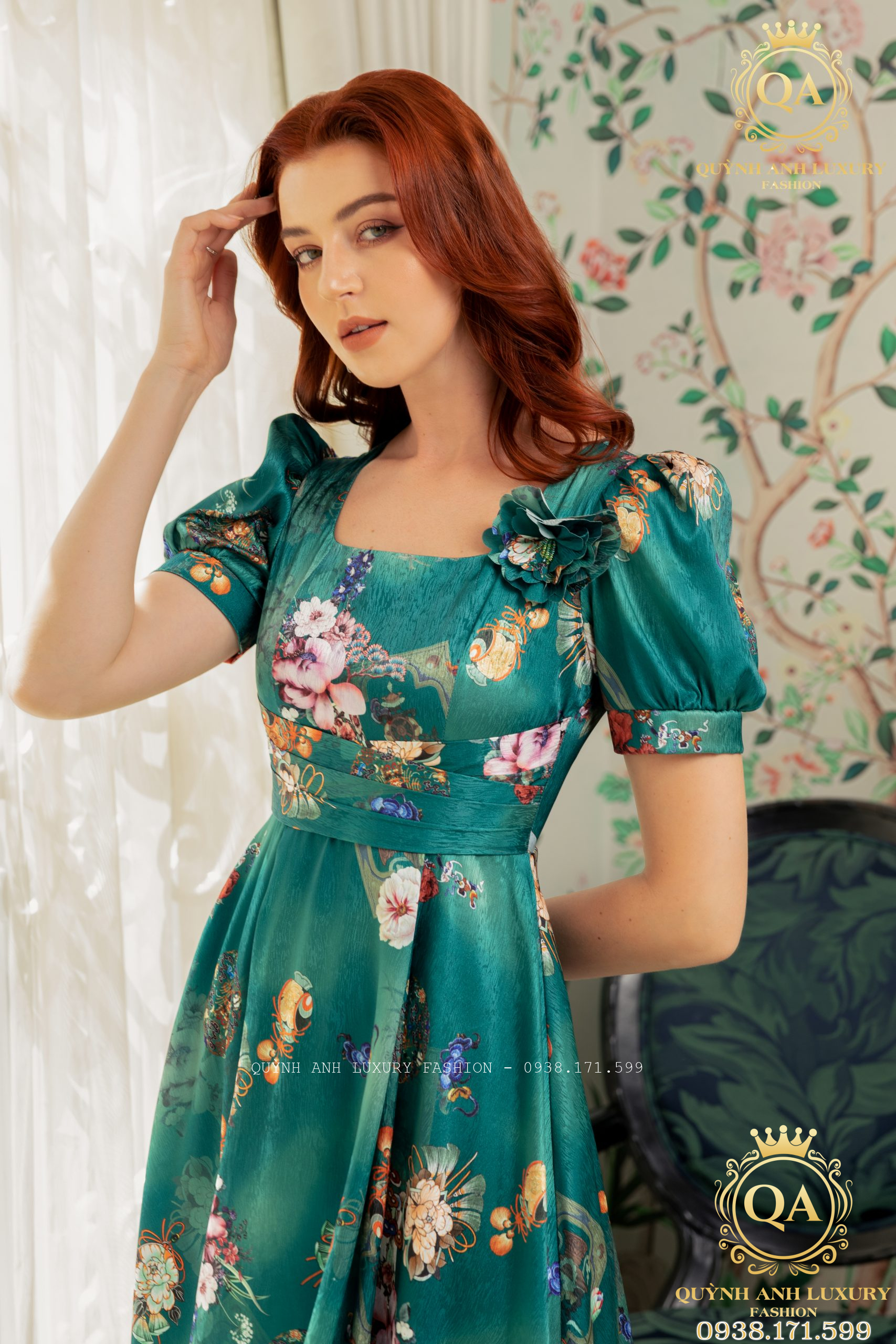 Đầm Xoè Luxury Flora Dress