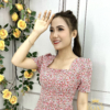 Đầm Hoa Nhí Hồng Siêu Dễ Thương