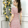 Đầm Hoa Nhí Hồng Siêu Dễ Thương