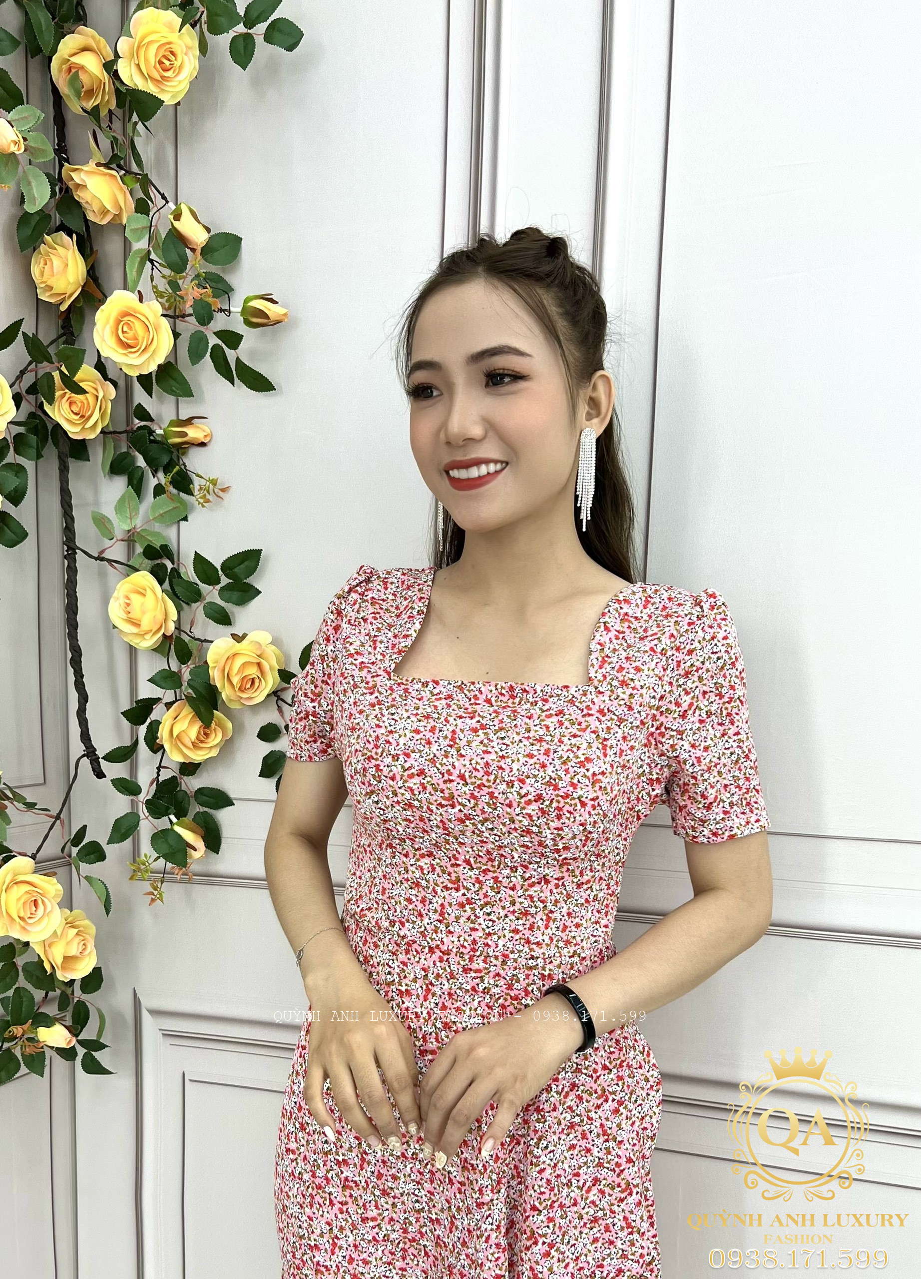 dam-hoa-nhi-hong-sieu-de-thuong-6 Đầm Hoa Nhí Hồng Siêu Dễ Thương