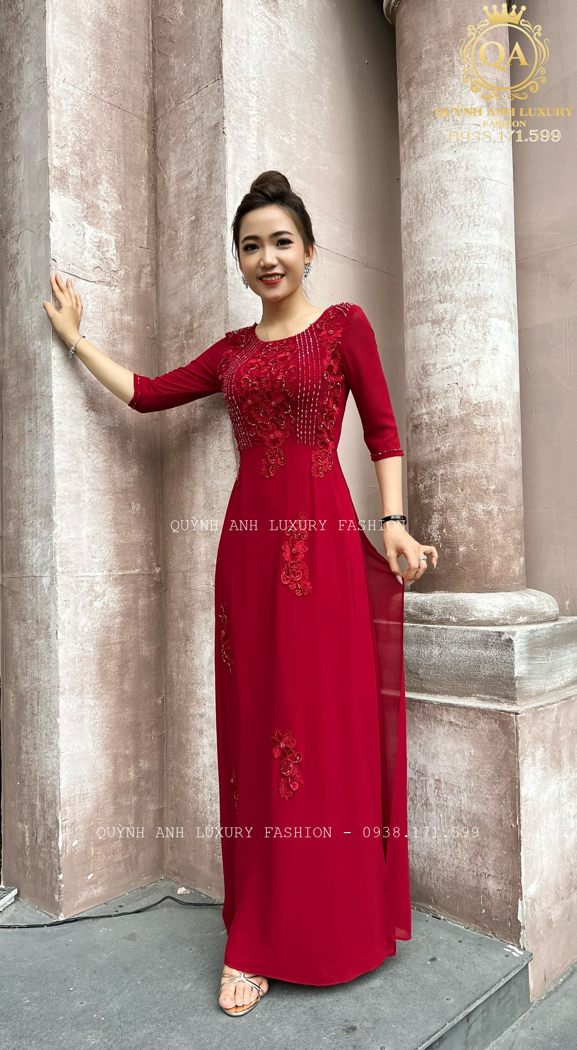 ao-dai-da-hoi-trung-nien-luxury-sapphire-dress-quynh-anh-5 ÁO DÀI DẠ HỘI TRUNG NIÊN LUXURY SAPPHIRE DRESS