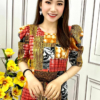 Đầm Suông Nữ Trung Niên Tone Nâu Vàng 3D Dự Tiệc Acacia Dress