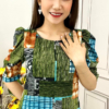 Đầm Suông Nữ Trung Niên Tone Xanh 3D Dự Tiệc Acacia Dress