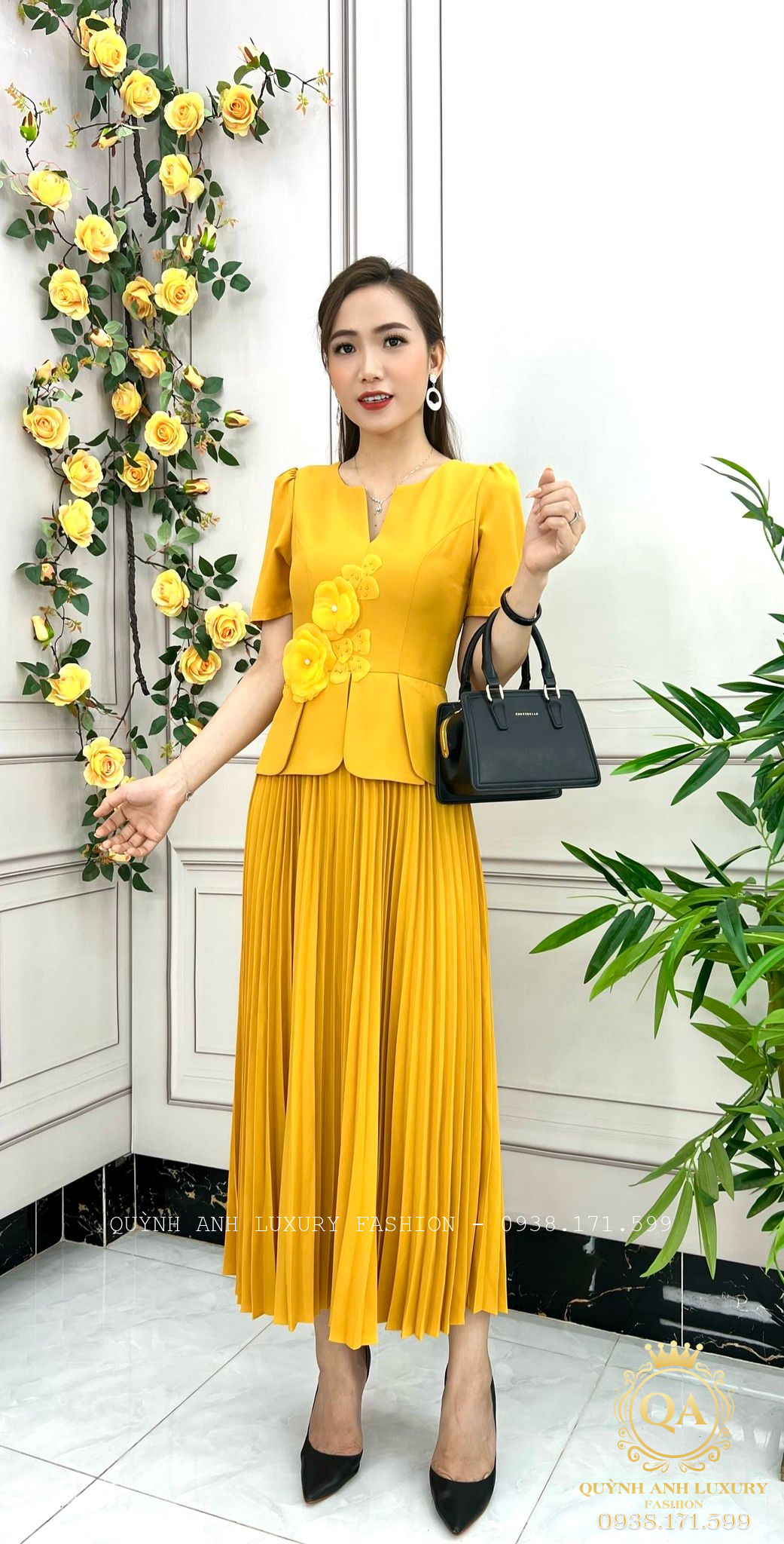 dam-xep-ly-ket-hoa-cao-cap-clara-dress-2 dam-xep-ly-ket-hoa-cao-cap-clara-dress