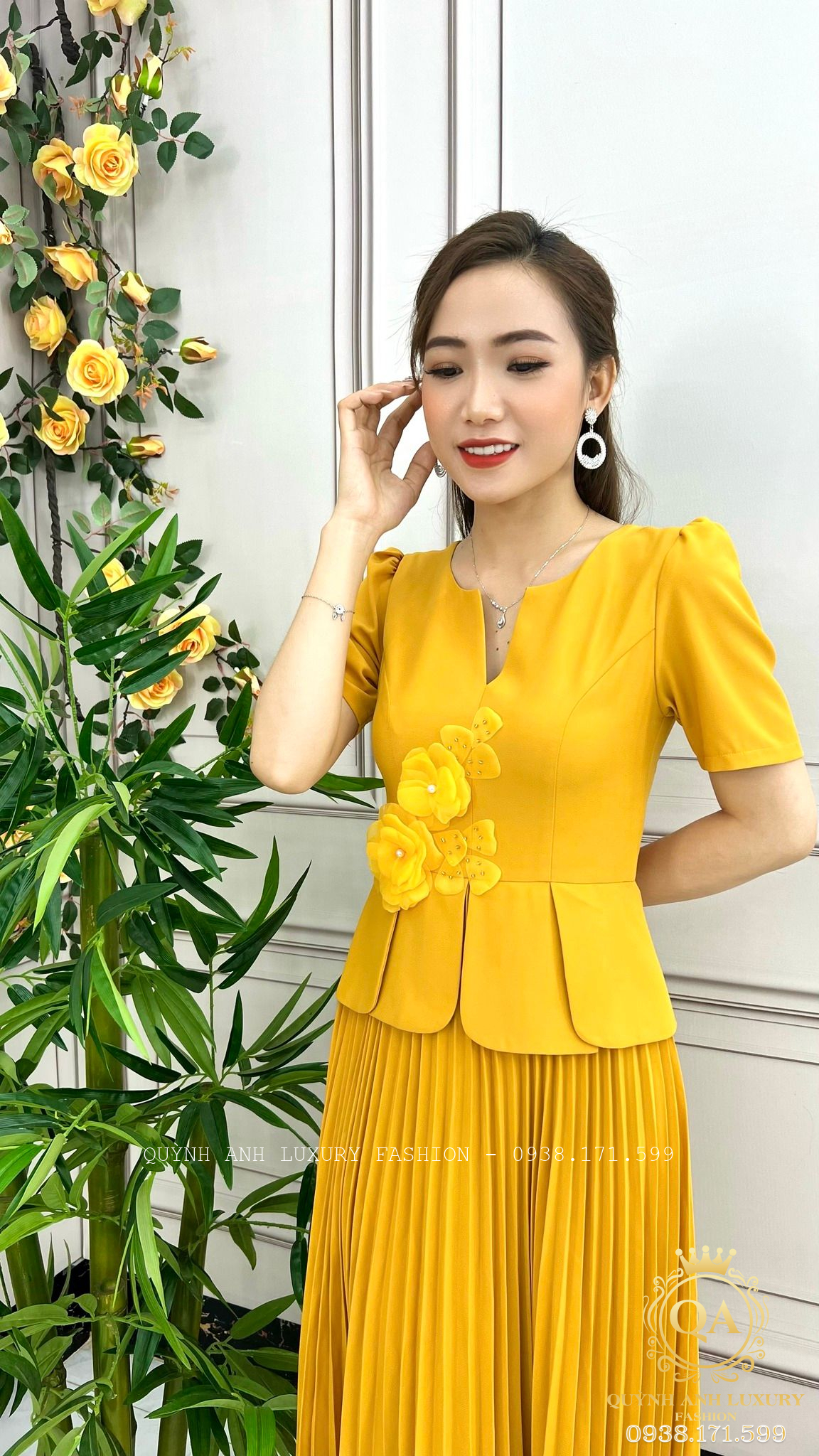 dam-xep-ly-ket-hoa-cao-cap-clara-dress-5 dam-xep-ly-ket-hoa-cao-cap-clara-dress