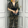 Jumpsuit Họa Tiết Beo Cao Cấp QA 4634
