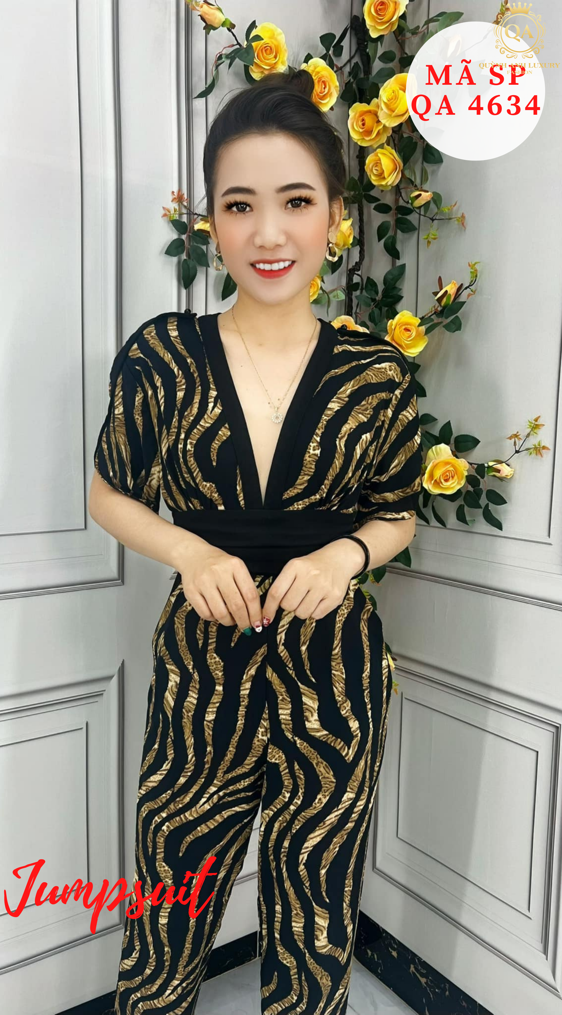 jumpsuit-hoa-tiet-beo-cao-cap-qa-4634-7 Jumpsuit Họa Tiết Beo Cao Cấp QA 4634