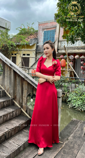 Váy Đầm Dạ Hội Đỏ Quyến Rũ Sang Trọng Amabel Dress