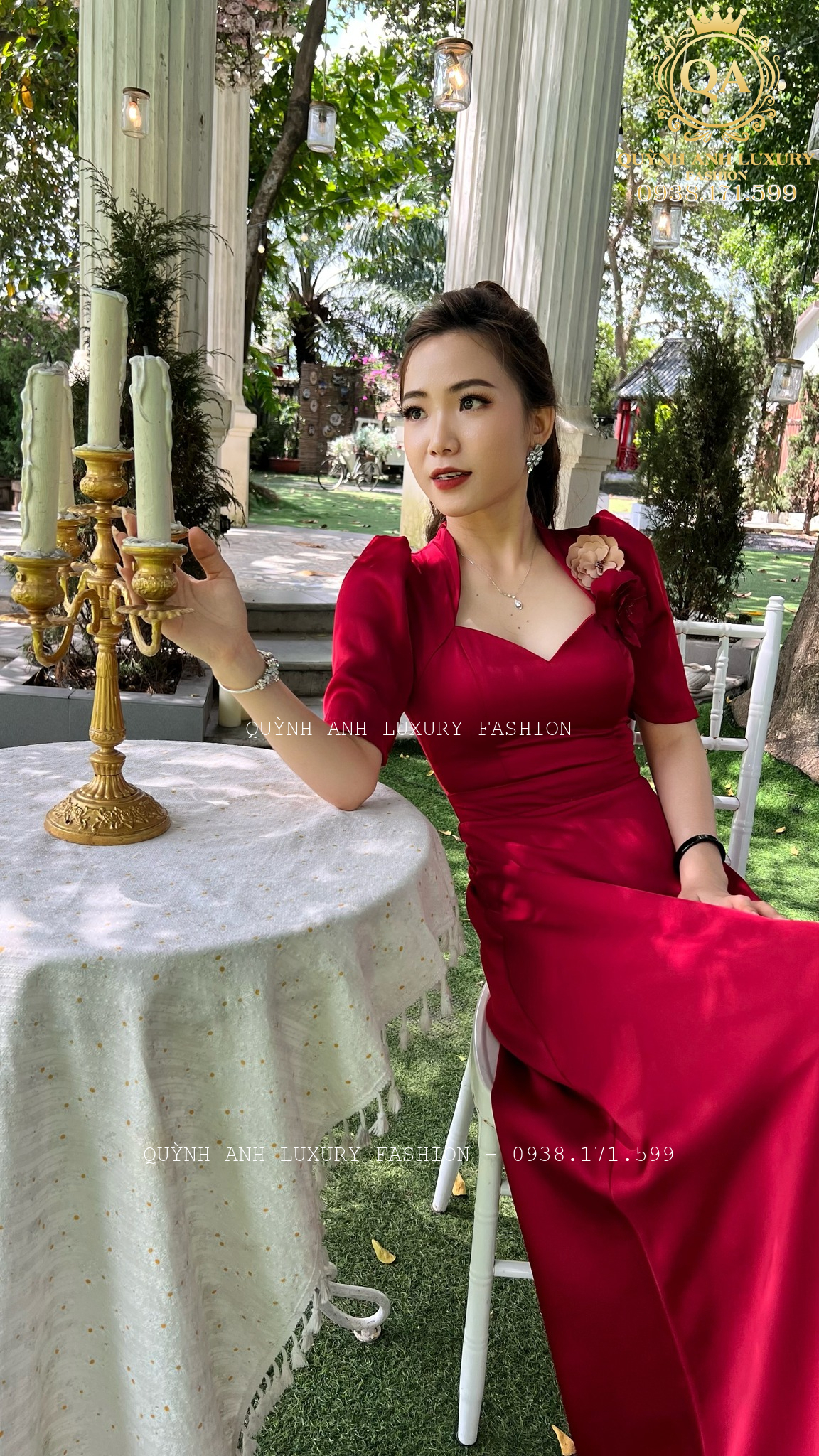 Váy Đầm Dạ Hội Đỏ Quyến Rũ Sang Trọng Amabel Dress