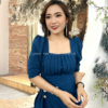 Đầm Váy Ôm Body Xếp Ly Xanh Tay Phồng Kết Ngọc Trai Mei Dress