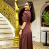 Váy Đầm Dạ Hội Nữ Hoàng Nâu Tây Đính Đá Pha Lê Rosaleen Dress