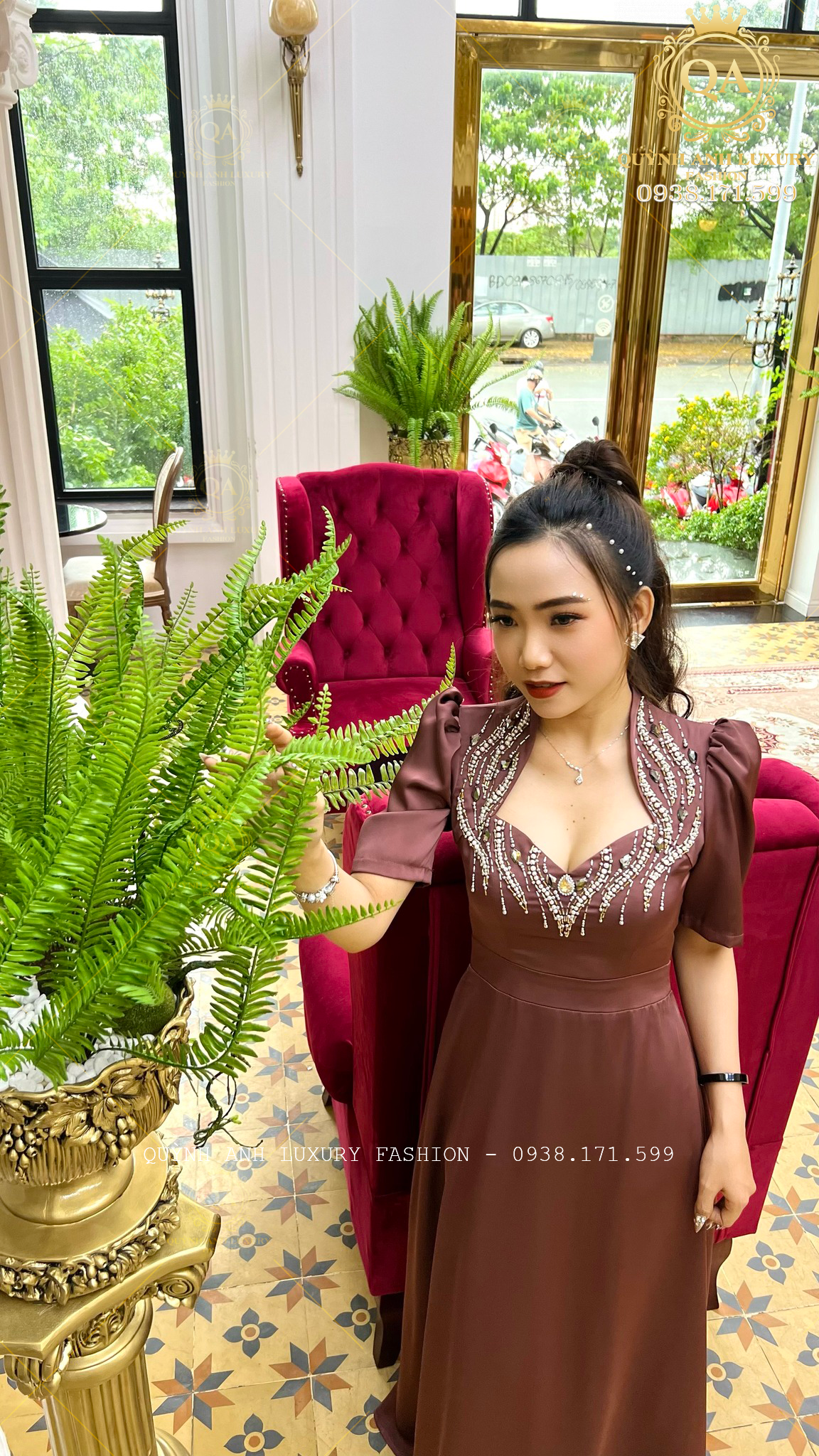 vay-dam-da-hoi-nu-hoang-nau-tay-dinh-da-pha-le-rosaleen-dress-7 Váy Đầm Dạ Hội Nữ Hoàng Nâu Tây Đính Đá Pha Lê Rosaleen Dress