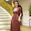 Váy Đầm Dạ Hội Nữ Hoàng Nâu Tây Đính Đá Pha Lê Rosaleen Dress