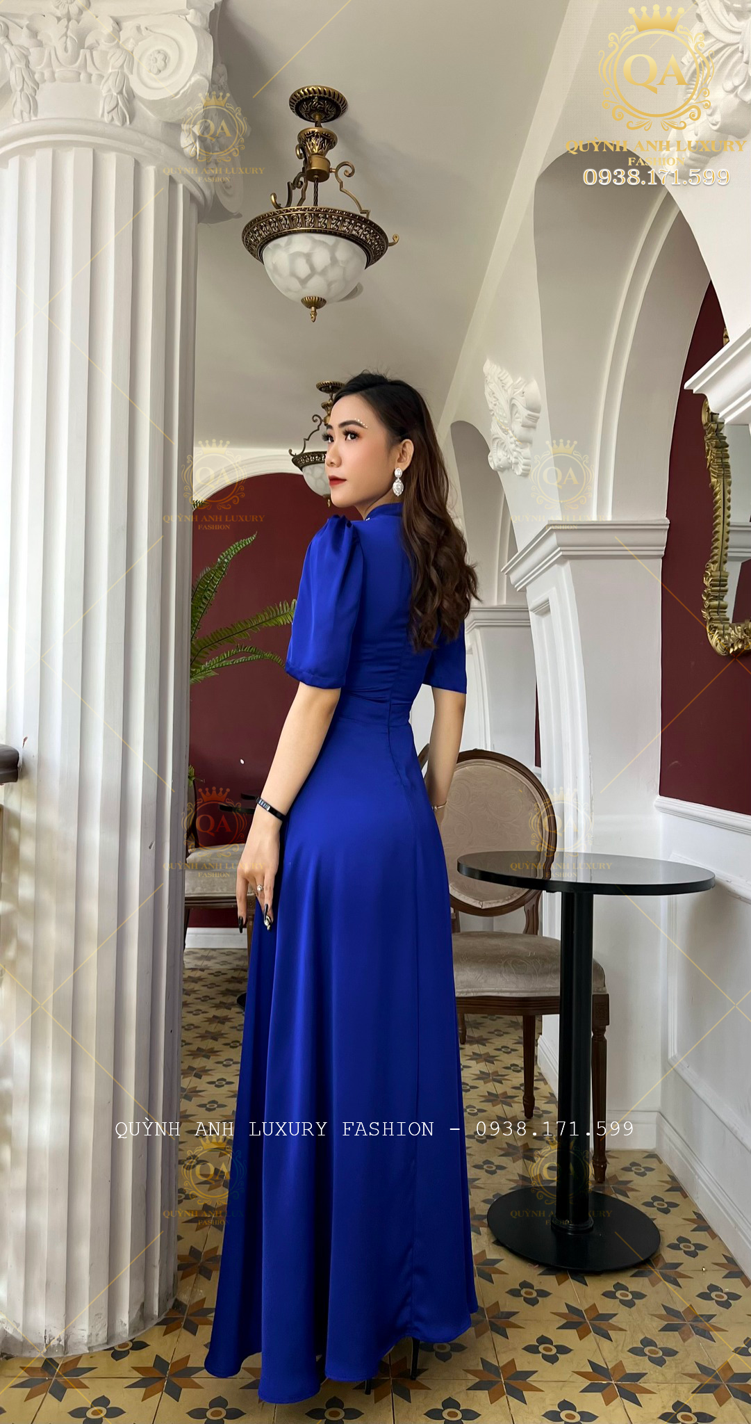 vay-dam-da-hoi-nu-hoang-xanh-coban-dinh-da-pha-le-rosaleen-dress-8 Váy Đầm Dạ Hội Nữ Hoàng Xanh Coban Đính Đá Pha Lê Rosaleen Dress