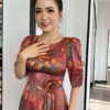 Váy Đầm Xoè Hoa Tone Hồng 3D Đẹp Sang Trọng Cao Cấp Akina Dress