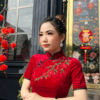 Sườn Xám Lụa Nhung Tuyết Đỏ Trung Hoa Sang Trọng Nenito Dress