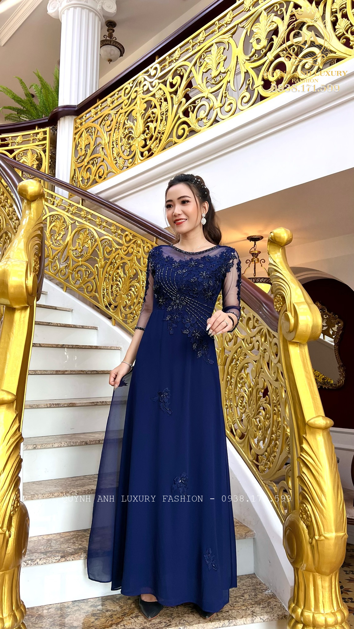 Bộ sưu tập áo dài bà sui 2023 đẹp, giá tốt của Thời Trang Quỳnh Anh