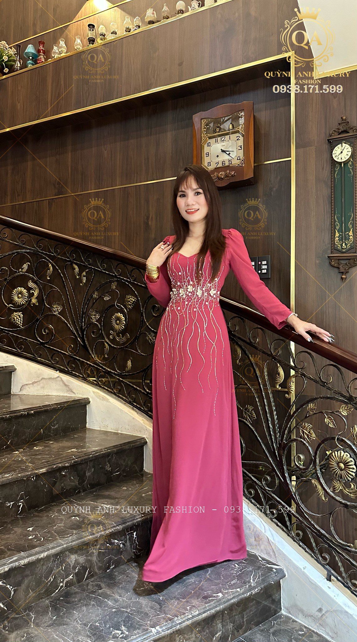 Bộ sưu tập áo dài dạ hội trẻ trung của Quỳnh Anh Luxury Fashion 