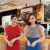 Đầm Body Đỏ Cổ Tròn Phối Voan Lunar Dress