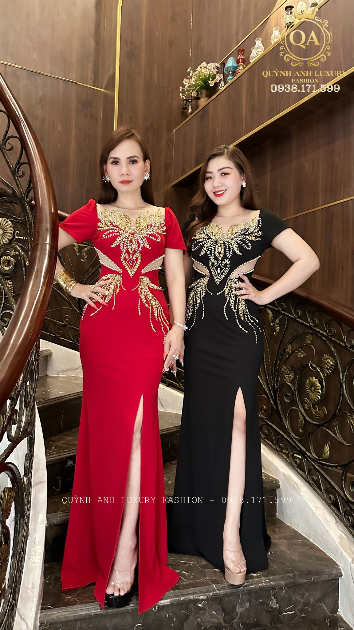Đẳng cấp của các mẫu đầm dạ hội bà sui của Quỳnh Anh Luxury