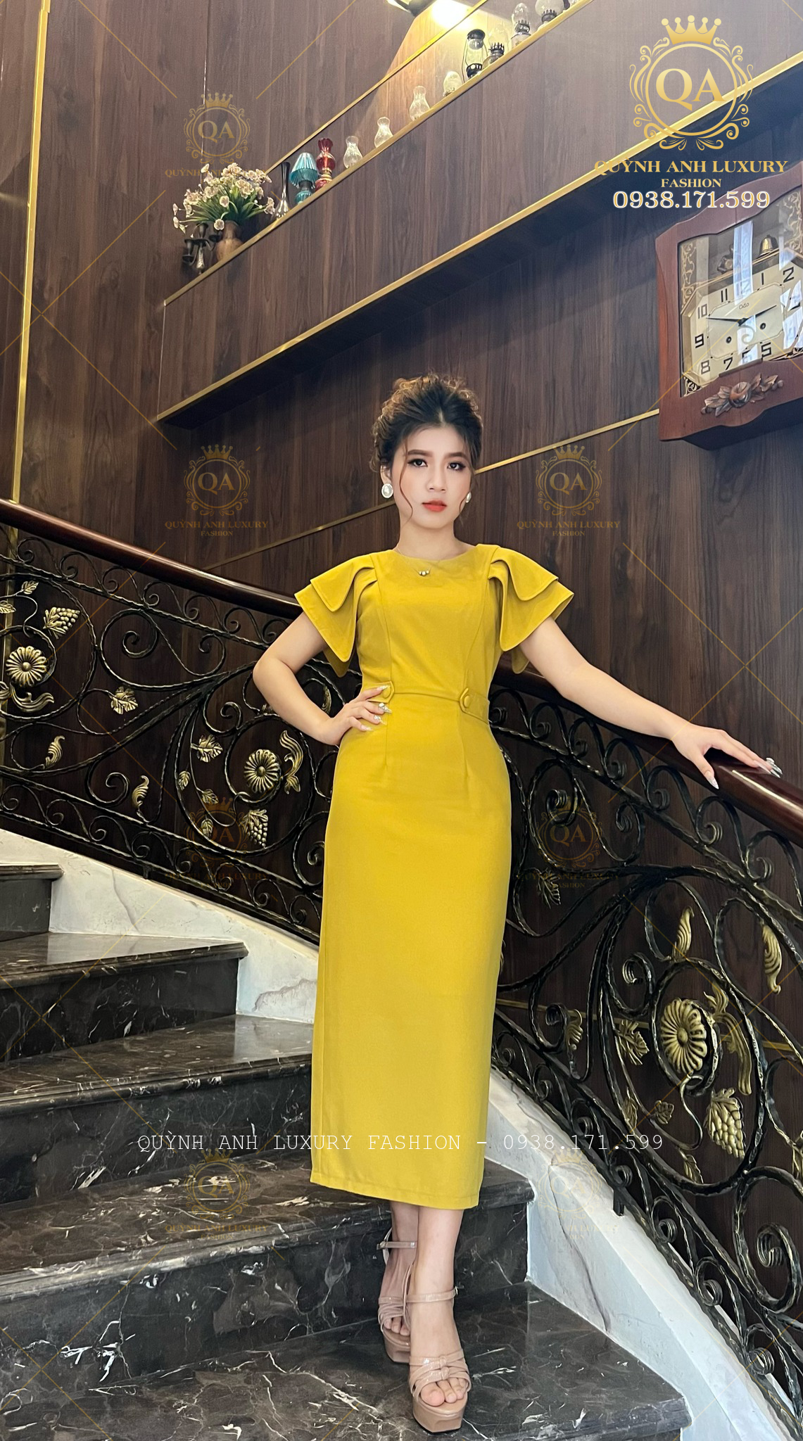 Điểm danh những mẫu đầm suông trung niên đẹp nhất của nhà Quỳnh Anh Luxury