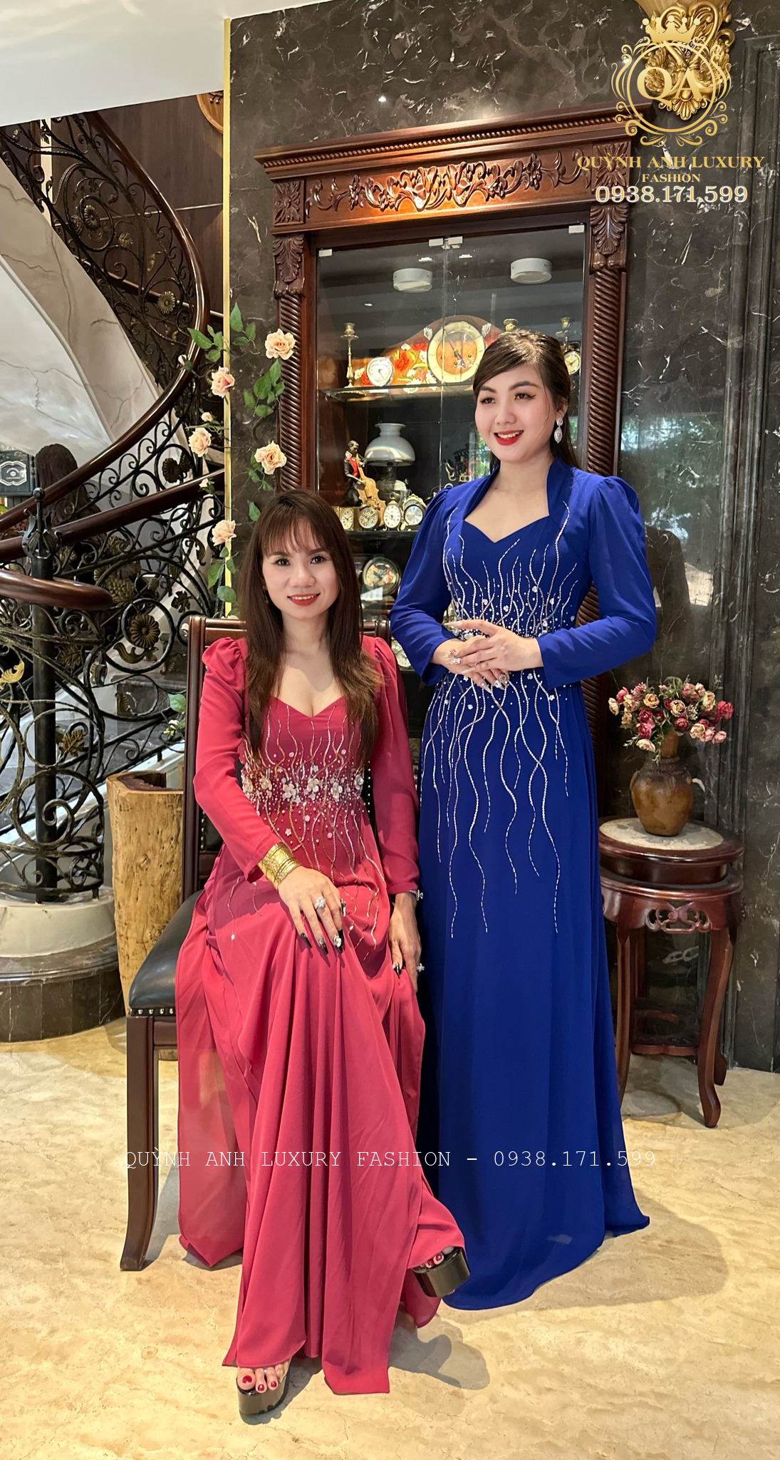 Mẫu áo dài dạ hội nữ hoàng best seller nhà Quỳnh Anh Luxury
