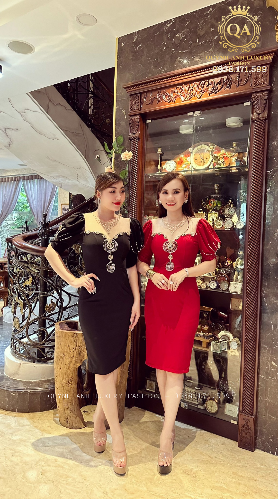 Những mẫu đầm trung niên mới và sang trọng nhất của nhà Quỳnh Anh Luxury 
