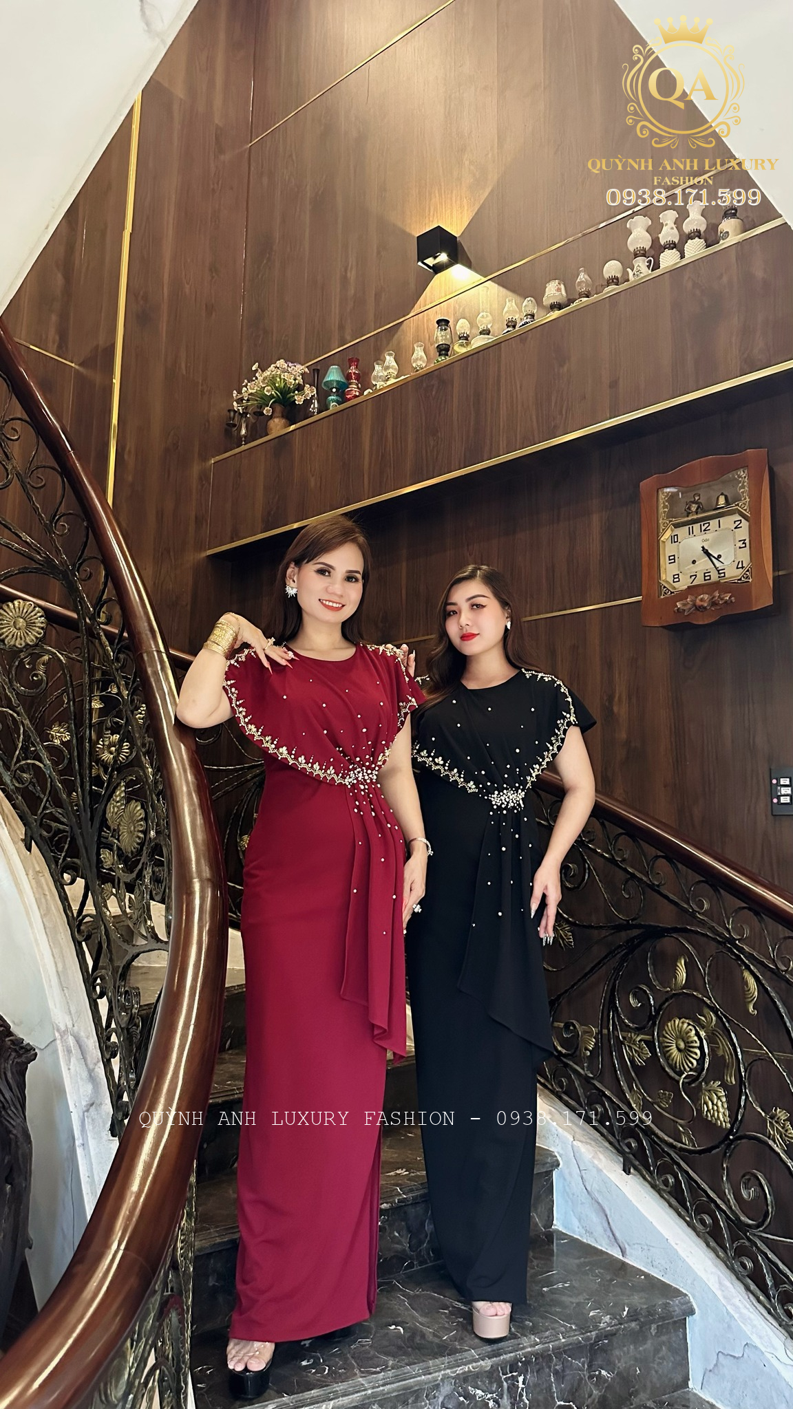 Top 3 mẫu đầm dạ hội trung niên đẹp và mới nhất của nhà Quỳnh Anh Luxury