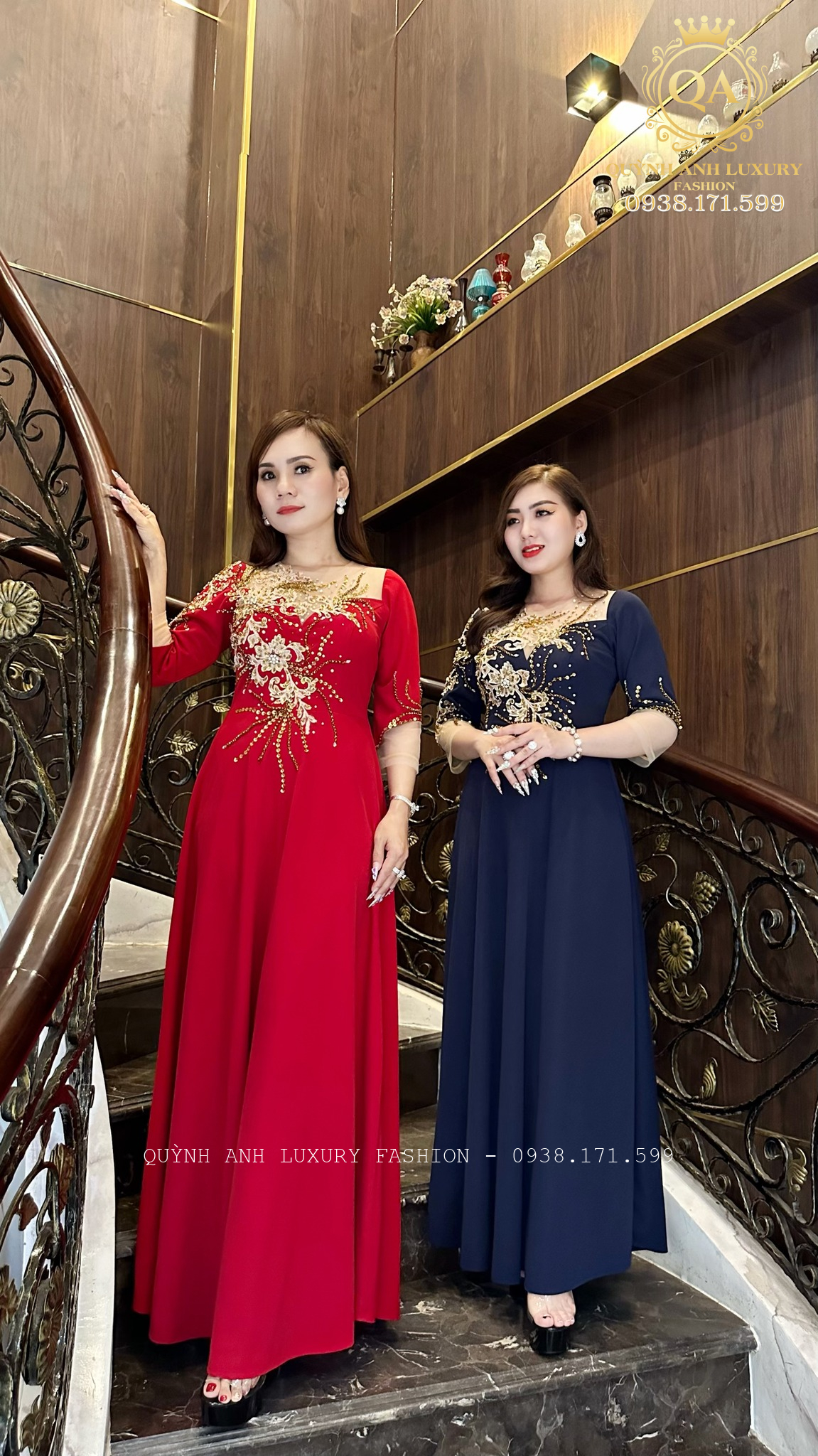 Các mẫu váy xoè đi tiệc trung niên cao cấp nhất của Quỳnh Anh Luxury