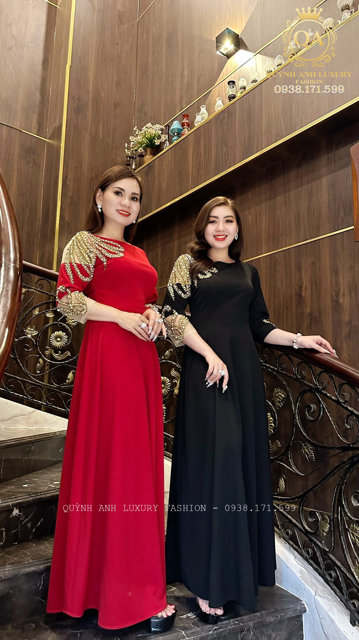 Top 4 mẫu đầm dạ hội trung niên mới nhất tại Quỳnh Anh Luxury 